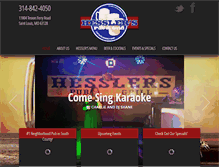 Tablet Screenshot of hesslerspubandgrill.com